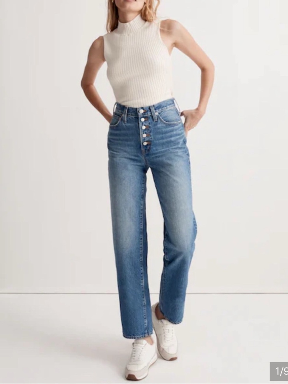 Madewell The Perfect Vintage Straight Jean - Size 25P